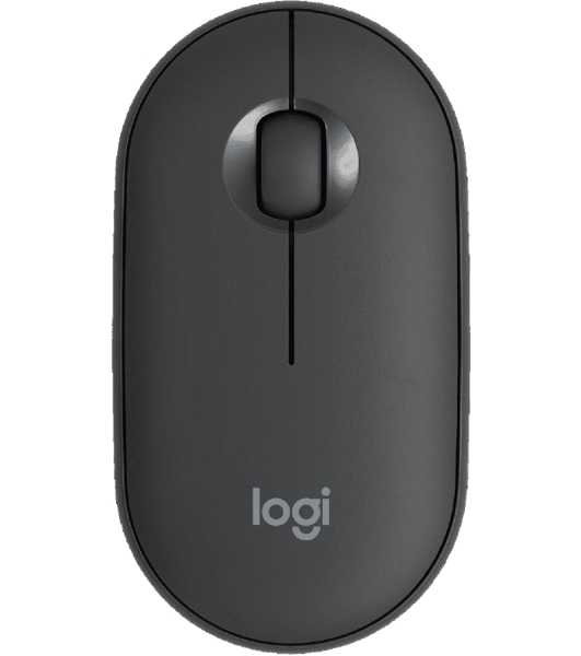 Мышь беспроводная Logitech Pebble M350 графитовый, 1000 dpi, радиоканал, Bluetooth, USB, кнопки - 3