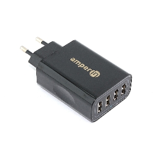 Блок питания (сетевой адаптер) Amperin 4-port USB*5V 2.4A (YDS-TC028-4-0-0)