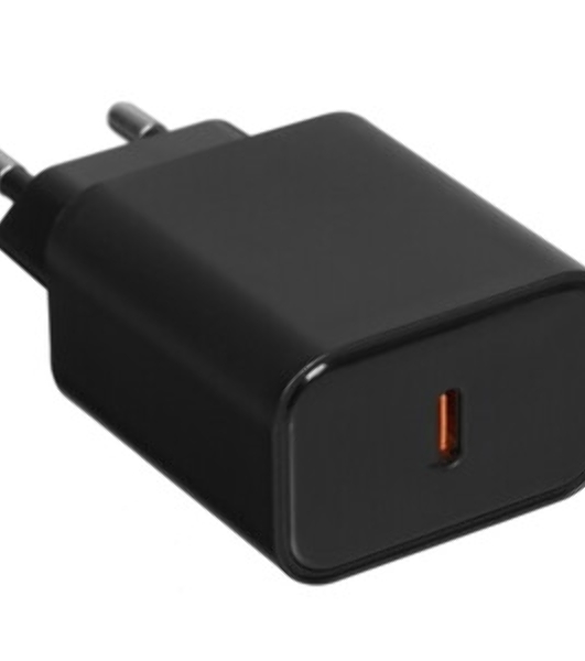 Сетевое зарядное устройство 1 Type-C Borofone BA71A Power, пластик, PD20Вт, QC3.0, черный (1/75/300)
