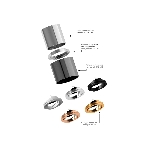 Корпус светильника C6326 PPG золото розовое полированное D60*H100mm MR16 GU5.3, фото8