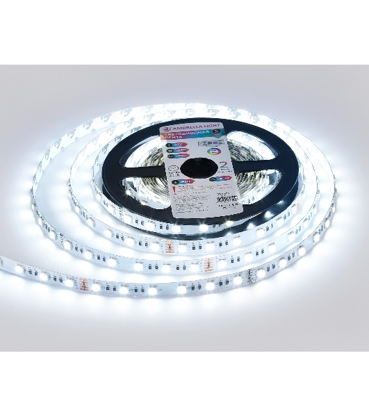 Светодиодная лента Ambrella light GS4403 5050 60Led/ 10W m/ 24V IP20 RGBW+6500K/ 5000*10*1.87mm (5 конт.)
