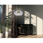Подвесной светодиодный светильник Ambrella light LH11082 BK/SM черный/дымчатый 4W 3000K D180*130, фото3