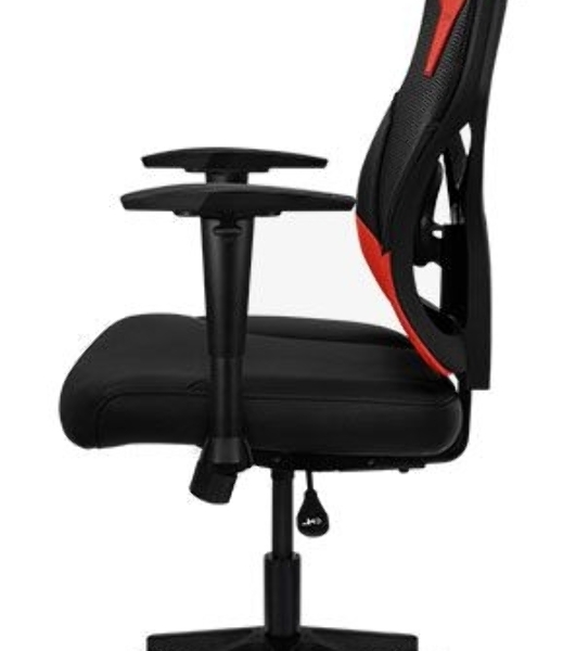 Кресло Aerocool GUARDIAN Champion красный, сетка, 150 кг, подголовник, регулируемые подлокотники, механизм качания, поясничная подушка