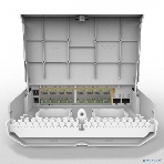 Коммутатор MikroTik Cloud Router Switch 318-16P-2S+OUT with 800MHz CPU, 256MB RAM, 16x Gigabit LAN with PoE-out, 2xSFP+ cages, RouterOS L5 or SwitchOS (dual boot), outdoor enclosure, mounting kit (power supply N, фото3