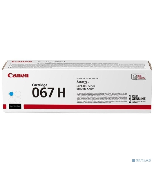 Картридж лазерный Canon CRG 067 HC (5105C002) голубой (2400 стр. повышенной емкости) для Canon LBP631/633/MF651/655/657