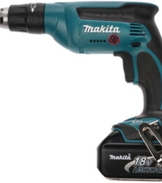 Дрель Makita DDF451RFE аккумуляторная DDF451RFE 18В,2х3Ач Li-ion,БЗП-13мм,0-300\600\1700об\м,80\40Нм,2.1кг,чем