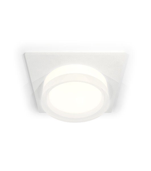 Комплект встраиваемого светильника Ambrella light XC6520066 SWH/FR/CL белый песок/белый матовый/прозрачный MR16 GU5.3 (C6520, N6241)