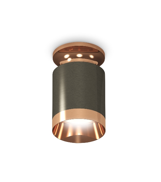 Светильник Ambrella Light XS6303160 DCH/PPG черный хром/золото розовое полированное MR16 GU5.3 (N6906, C6303, N6135)