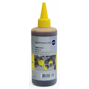 Чернила Cactus CS-EPT6644-250 желтый 250мл для Epson L100/L110/L120/L132/L200/L210/L222/L300/L312/L350/L355/L362/L366/L456/L550/L555/L566/L1300
