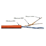 Кабель информационный Lanmaster TWT-5EUTP2-LSZH кат.5е U/UTP не экранированный 2X2X24AWG LSZH внутренний 305м белый	, фото 1