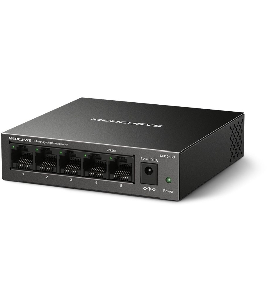 Коммутатор настольный Mercusys MS105GS с 5 гигабитными портам
