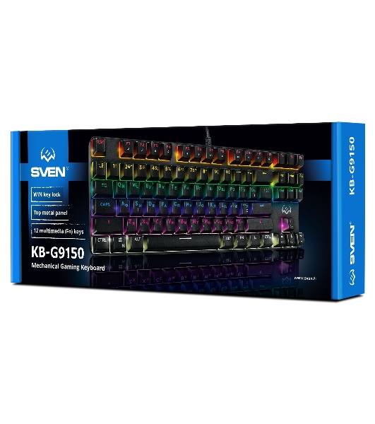 Клавиатура SVEN KB-G9150 проводная, USB Type-A, чёрный