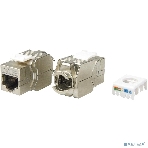 Hyperline KJ8-8P8C-C5e-180-TLS-SH-F-WH Вставка Keystone Jack RJ-45(8P8C), категория 5e, экранированная, тип 180 градусов, Toolless, белая, фото2