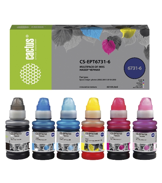 Чернила Cactus CS-EPT6731-6