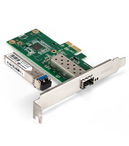 Комплект: Сетевой адаптер SFP ExeGate EXE-i210-F1 + Трансивер Single-Mode до 20км EXT-1G-SM1310-LC2-20KM (EX296228RUS: PCI-E x1 v2.0, порты 1x SFP (10/100/1000Mb/s), Gigabit Server NIC Intel Chipset I210-F1 + EX298328RUS: Tx:1310/Rx:1310 нм, до 20 км, разъем Duplex LC)