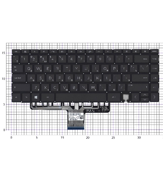 Клавиатура для ноутбука HP Envy 14-EB черная