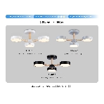 Светильник Ambrella light FL4821/3 WH белый 3000K-6400K 40W D580*160 (ПДУ ИК), фото 1