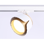 Трековый однофазный светильник Ambrella light GL5343 WH/GD белый/золото GX53 D100*66, фото4