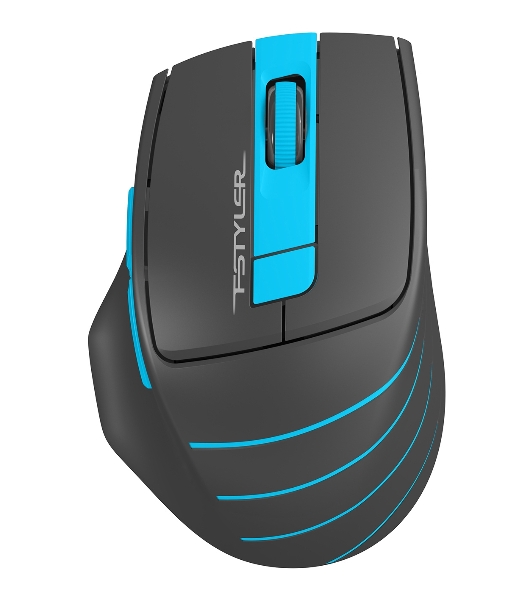 Мышь беспроводная A4Tech Fstyler FG30S серый/синий, 2000 dpi, радиоканал, USB, кнопки - 5