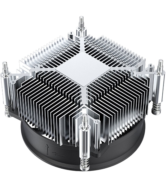 Кулер ID-COOLING DK-19 PWM серебристый/черный 92мм алюминий 2200rpm 26db 4-pin 95W 55мм