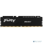 Оперативная память Kingston Fury Beast, DDR5, 16GB (1x16 GB), 5200 MHz, CL40, DIMM, с радиатором, черный, фото10