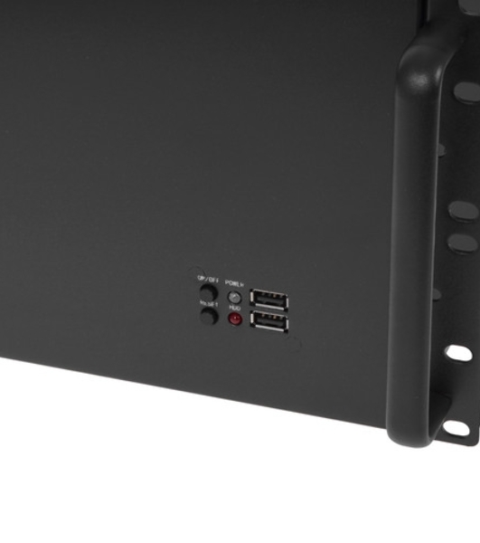 Серверный корпус ExeGate Pro 4U300-08 (RM 19', высота 4U, глубина 300, БП 1200PPH-SE 80 PLUS® Bronze, USB)
