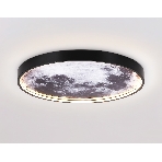 Настенно-потолочный светодиодный светильник Ambrella light FW11112 BK черный 25W LED 3000-6400K D400*38, фото7