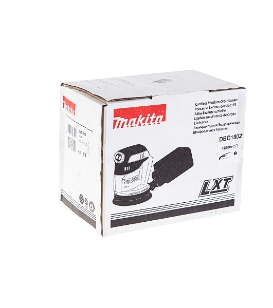 Эксцентриковая шлифовальная машина Makita DBO180Z 18В LiIon ф125мм 7000/9500/11000об/мин ампл.2.8мм 1.7кг