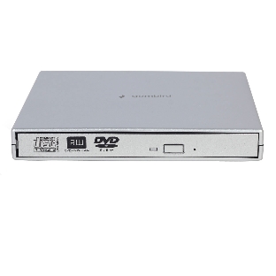 Оптический привод внешний с интерфейсом USB 2.0 Gembird DVD-USB-02-SV пластик, серебро