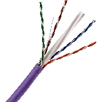 Кабель TWT UTP, 4 пары, Кат.6, нг(А)-LS, IEC 60332-3, 305 метров, фиолетовый, фото2