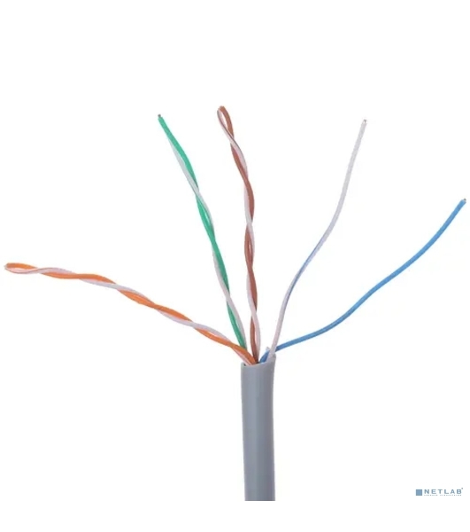 Кабель UTP PROconnect 4PR 24AWG, CU (медь), CAT5E, 100 МГц, PVC, серый, бухта 50 м