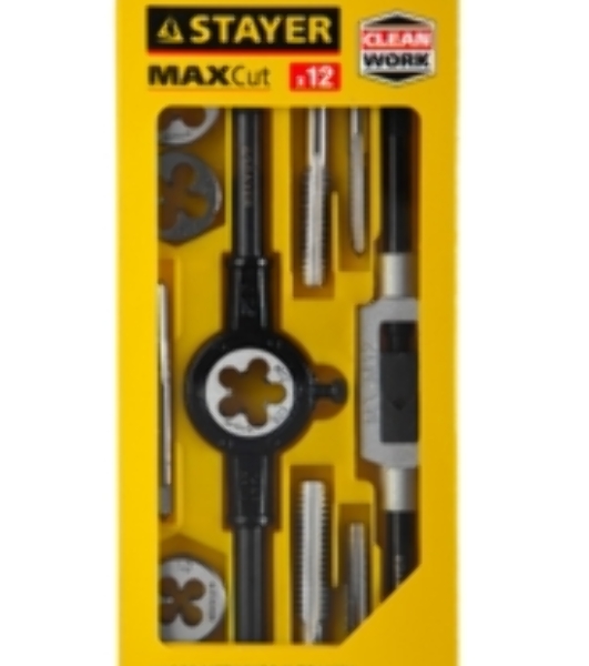 Набор метчиков и плашек Stayer 28012-H12_z01 12 предметов (жесткий кейс)