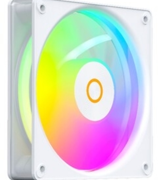 Вентилятор для корпуса Ocypus Gaммa F12 Elite WH ARGB REVERSE BLADE, 120x120x25мм, 4-PIN PWM, 600-1800 RPM, 26 DBA MAX, HYDRO BEARING
