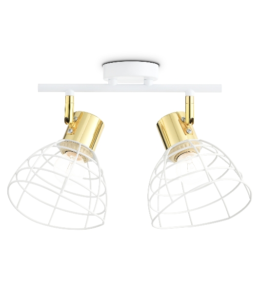 Светильник Ambrella light TR8601/2 WH/GD белый/золото E27*2 max 40W 260*154*230