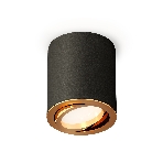 Светильник Ambrella Light XS7422003 SBK/PYG черный песок/золото желтое полированное MR16 GU5.3 (C7422, N7004), фото 1
