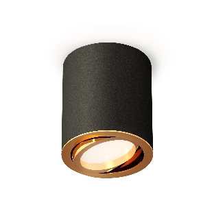 Светильник Ambrella Light XS7422003 SBK/PYG черный песок/золото желтое полированное MR16 GU5.3 (C7422, N7004)