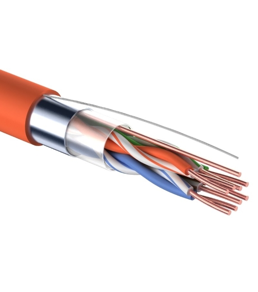 Кабель витая пара Rexant FTP 4PR 24AWG, cat.5e, нг(А)-HF, LSZH (бухта 305 м)