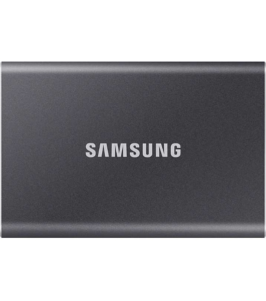Внешний SSD Samsung T7, 2TB, USB 3.2 Gen 2 Type-C, R/W 1050/1000, титан