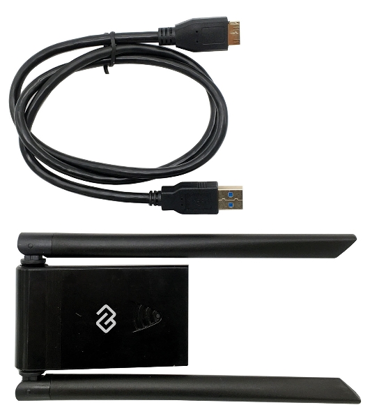 Сетевой адаптер WiFi Digma DWA-AC13002E AC1300 USB 3.0 (ант.внеш.съем) 2ант. (упак.:1шт)