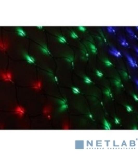 Новогодние светоукрашения Neon-night гирлянда-сеть LED 1х1.5 мМуЛЬТИ с контроллером, 240В