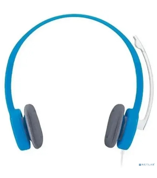 Гарнитура Logitech H150 голубой, проводная, 3.5 мм