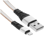 Кабель Rexant USB-Lightning 2.4 A, 1 м, синяя нейлоновая оплетка, фото6