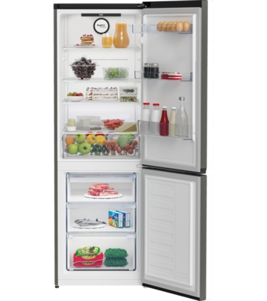 Холодильник Beko B3R0CNK362HG серый, двухкамерный, 220/100л, морозилка снизу No Frost