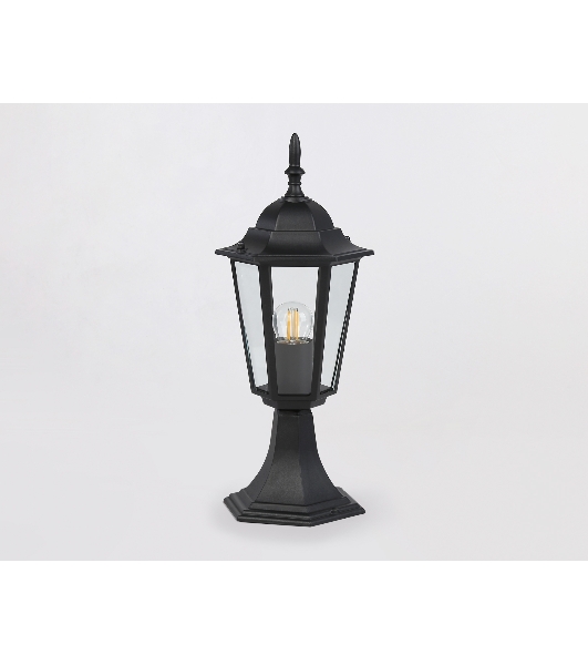 Светильник Ambrella light ST2023 BK/CL черный/прозрачный IP54 E27 max 40W D150*400