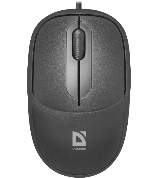 Мышь проводная Defender Datum MS-980 черный, 1000 dpi, USB, кнопки - 3