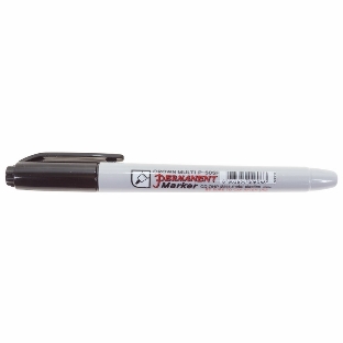Маркер перманентный Crown 'Multi Marker Super Slim' 1 мм, черный, пулевидный