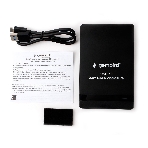 Внешний корпус 2.5' Gembird EE2-U31S-2, черный, USB Type-c, SATA, алюминий, фото 1