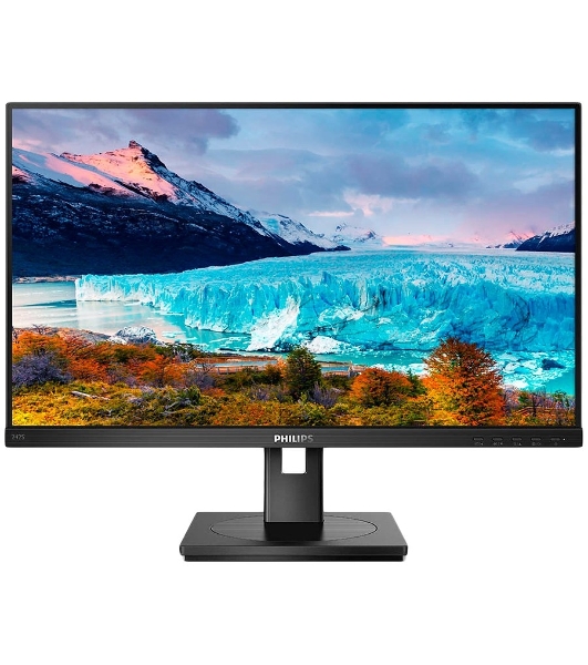 Монитор 23.8' Philips 242S1AE IPS 1920x1080, 75 Гц, 4 мс, 16:9, 300 кд/м2, 1xHDMI, 1xDP, 1xDVI, 1xVGA, 1x3.5 мм, черный