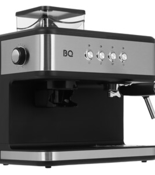 Кофейная станция BQ CM1003 сталь/черный, исп. кофе - зерновой/молотый, 1.5 л, 1150 Вт. 15 бар