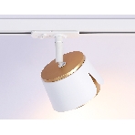 Трековый однофазный светильник Ambrella light GL5343 WH/GD белый/золото GX53 D100*66, фото 1
